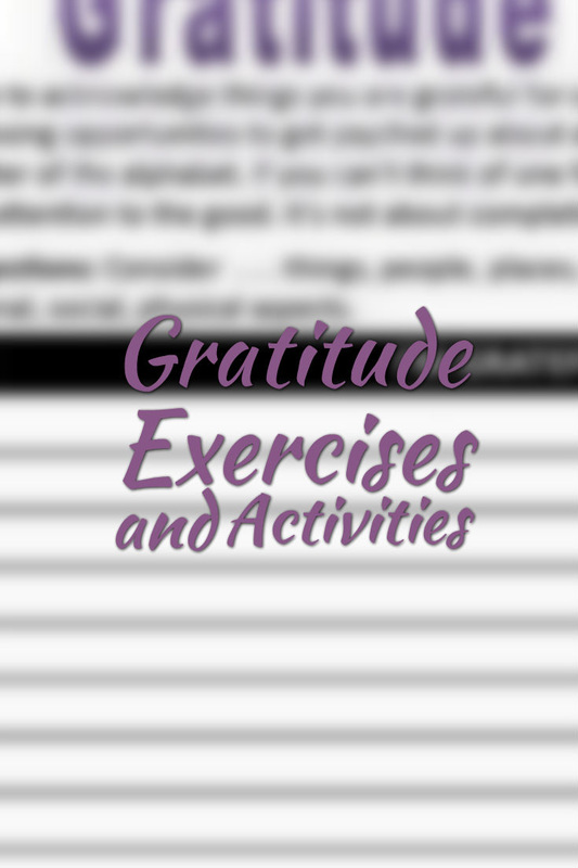Gratitude Exercises and Activities